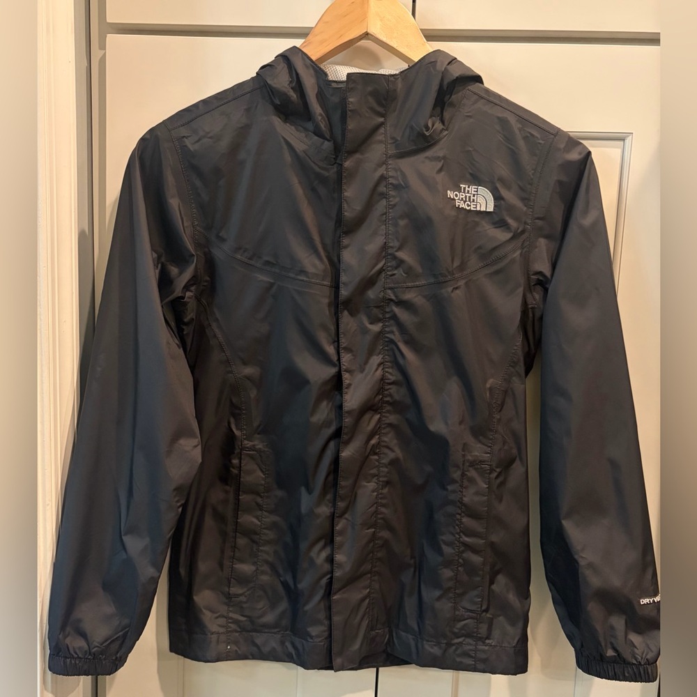 The North Face Kids Black waterproof Raincoat, size M (10/12)